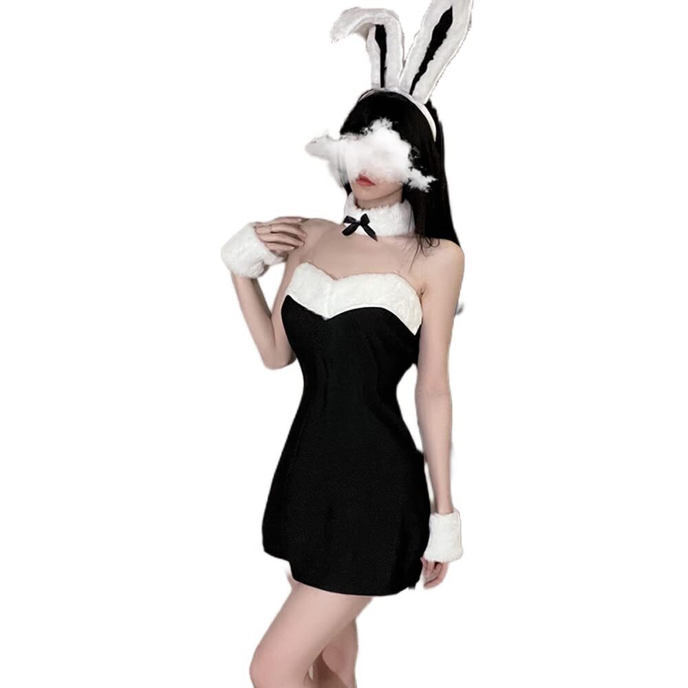 6829 cosplay underwear sexy bunny outfit Black2